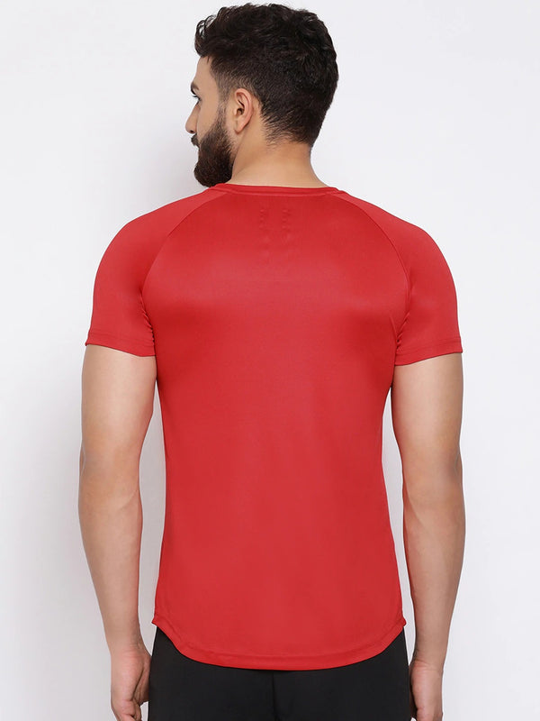 NFS Men's Red Sports Scoop Tshirt