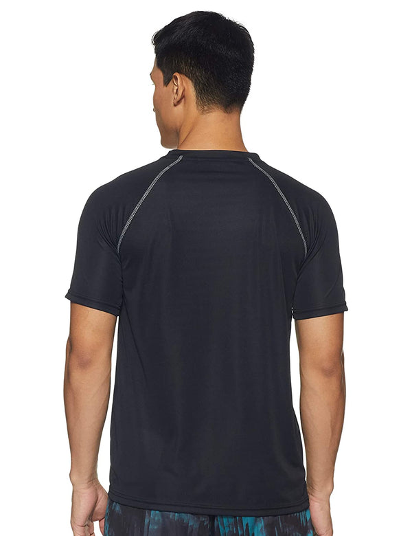 NFS Men's Black Sport Contrast T-shirt