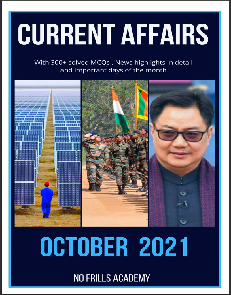 Current Affairs by NFA - Oct 2021