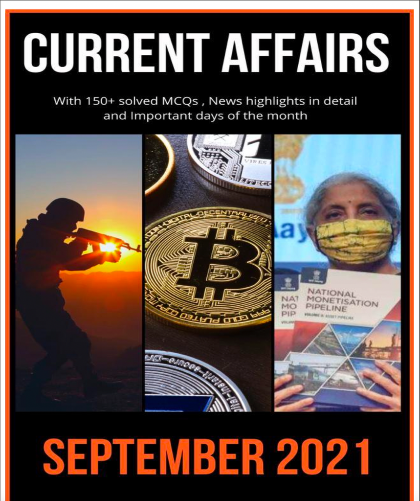 Current Affairs by NFA - Sep 2021