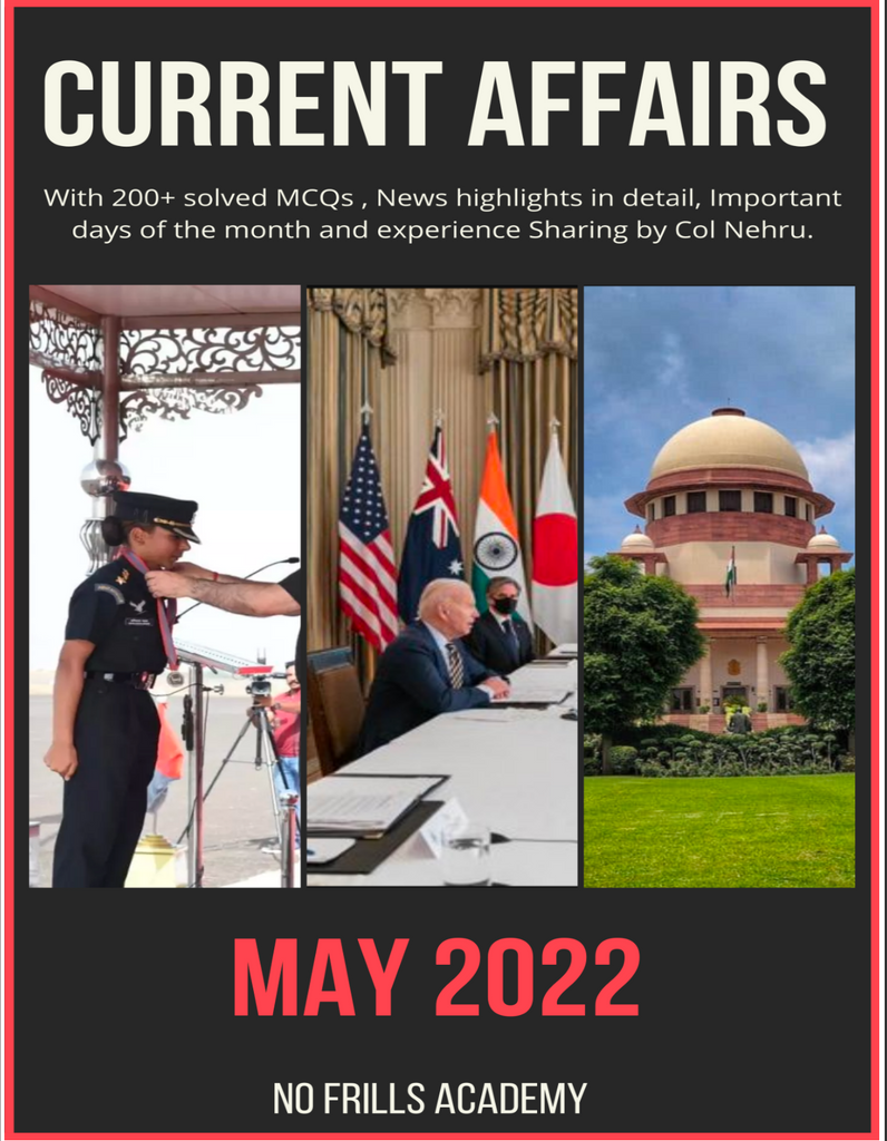 Current Affairs by NFA - May 2022