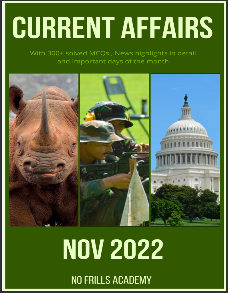 Current Affairs by NFA - November 2022