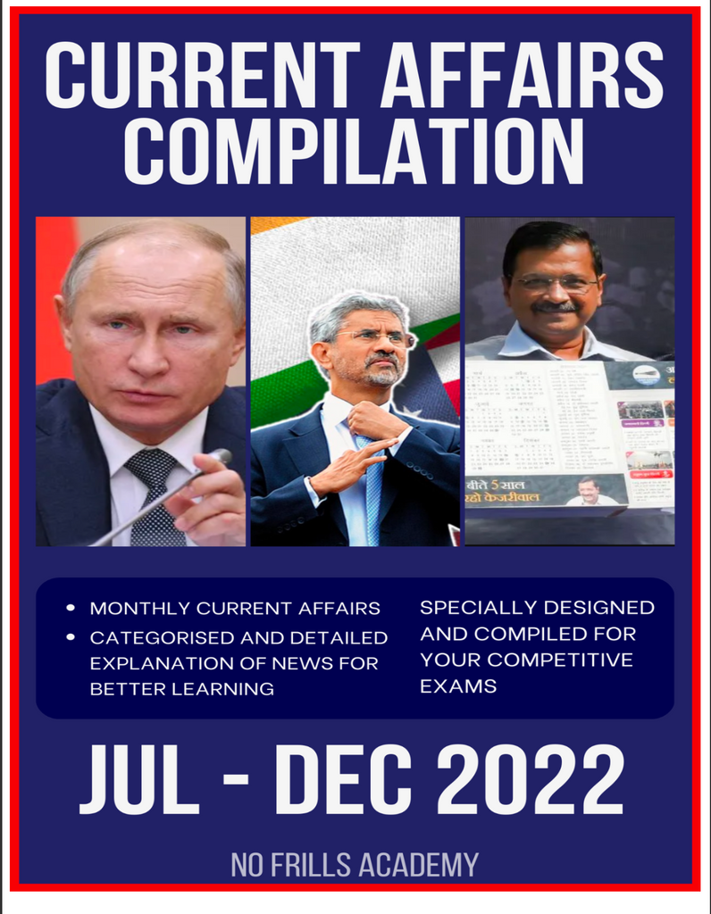 6 months' Current Affairs For CDS - July - December 2022